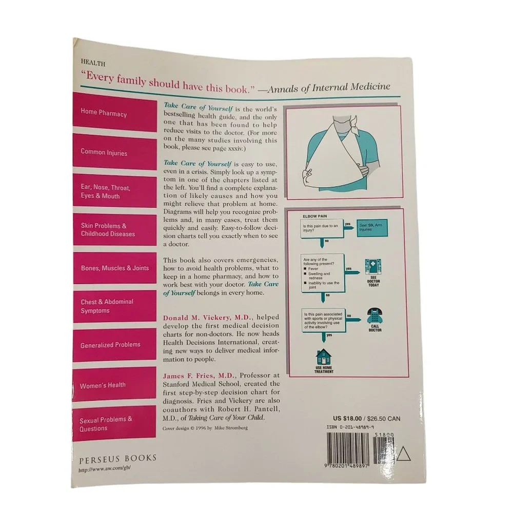Take Care Of Yourself Guide To Medical Self Care 6th Edition 1996 Paperback - Picture 2 of 12